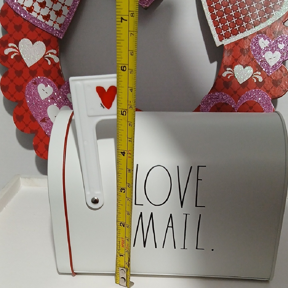 Rae Dunn White Mailbox with Red Heart NWT - Picture 9 of 9